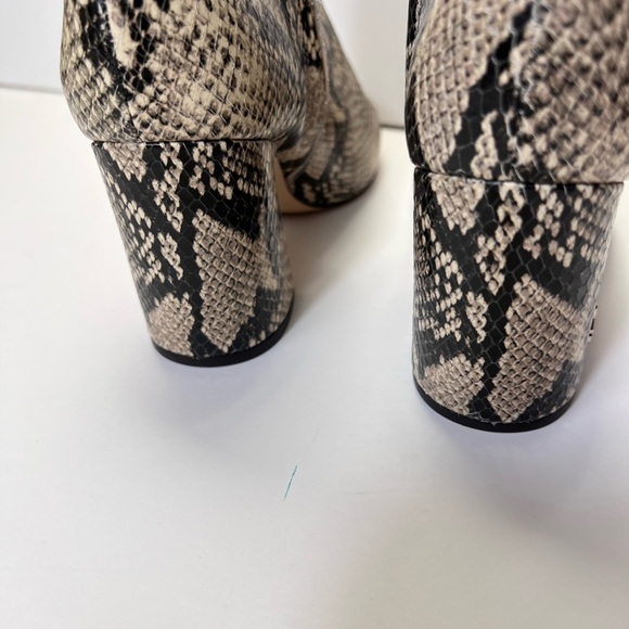 SAM EDELMAN HILTY SNAKESKIN LEATHER SIDE ZIP HEELED BOOTIE SIZE 7 EUC - Picture 6 of 11